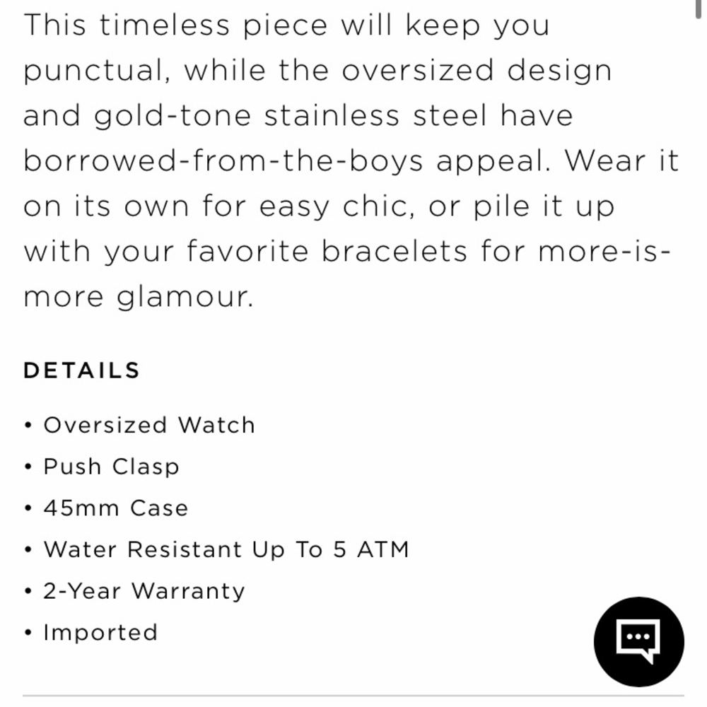 MICHAEL KORS MK8077 OVERSIZED RUNWAY GOLD WATCH - Picture 6 of 6